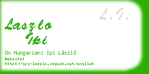 laszlo ipi business card